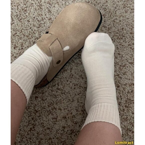 ✨ Lomitract Mini Crew Socks Women White Bamboo Fashion Comfortable Socks - Picture 4 of 6